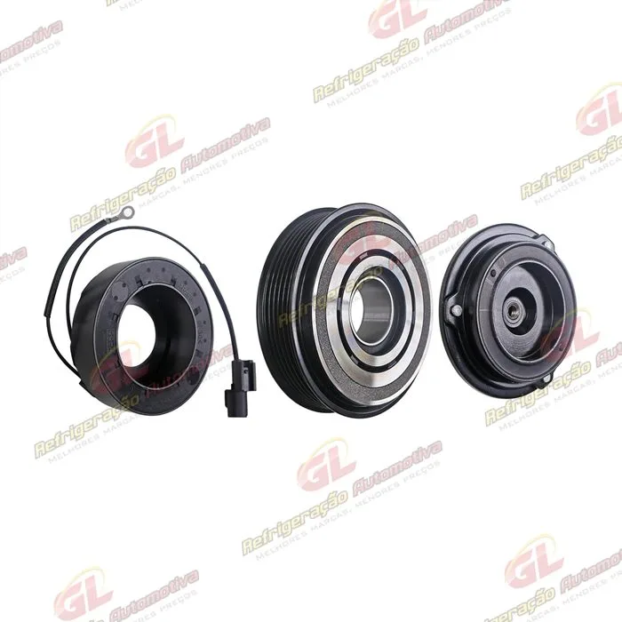 Conjunto de Embreagem do Compressor DF13 Hyundai HB20 Motor 1.6 - 12 Volts Polia 6pk