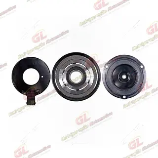 Conjunto de Embreagem do Compressor Importado RC.600.440 Chevrolet Trailblazer 2013 Até 2017 - 12 Volts Polia 6pk 117mm