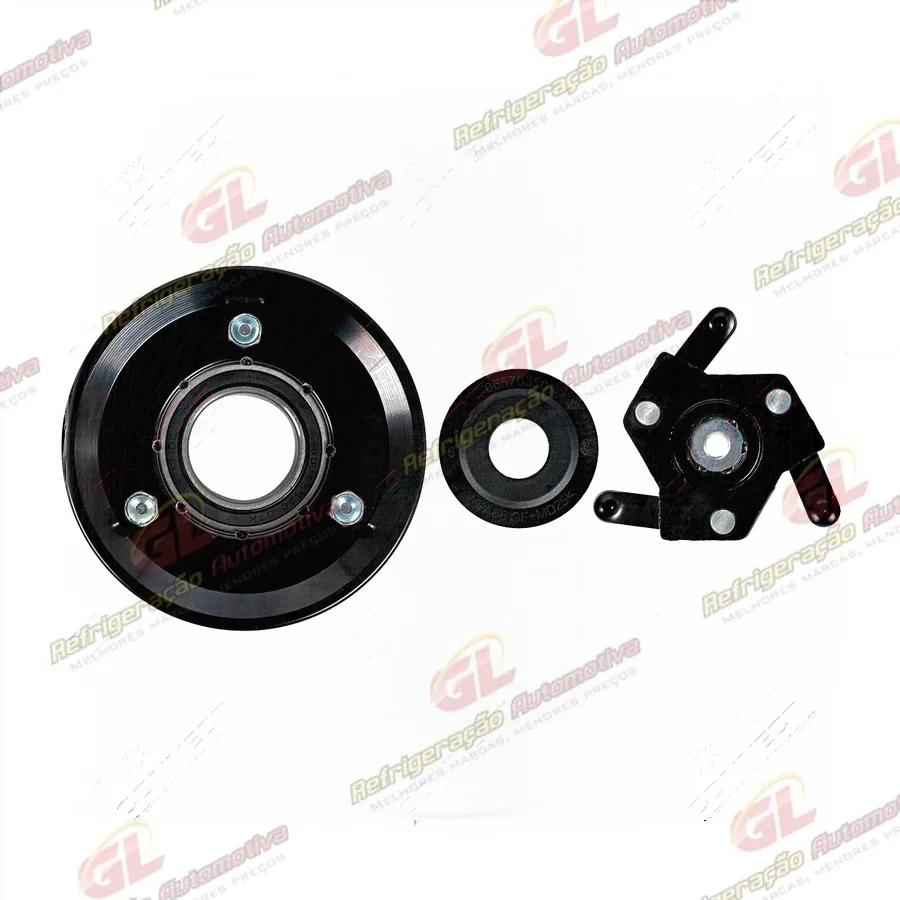 Conjunto de Embreagem do Compressor Mahle RC.600.411 Volkswagen Golf/ Nivus/ Polo/ T-Cross/ Taos/ Virtus/ Audi A3/ Q3 - 12 Volts Polia 6pk 114mm