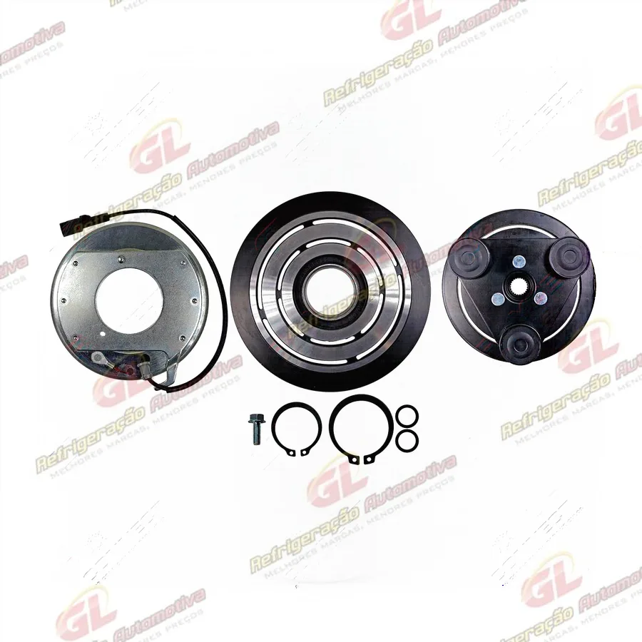 Conjunto de Embreagem do Compressor Calsonic Original Chevrolet S10 2012> Motor 2.8 Diesel - 12 Volts Polia 6pk 134mm