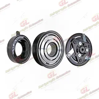 Conjunto de Embreagem do Compressor ORIGINAL Fiat Toro 2016> / Jeep Renegade 1.8/2.0 / Compass Diesel 2016> - 12 Volts Polia 6pk 114mm