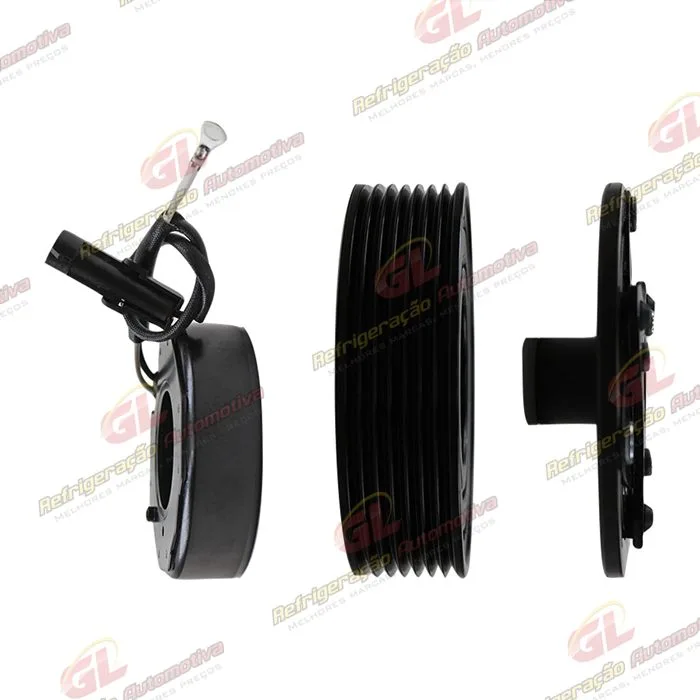 Conjunto de Embreagem do Compressor Denso 10SR13C RC.600.370 Toyota Etios - 12 Volts Polia 7pk 105mm — foto 5