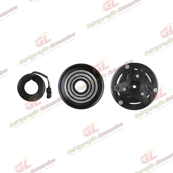 Conjunto de Embreagem do Compressor Renault Kwid (Para Compressor Original) - 12 Volts Polia 3pk 132mm — foto 3