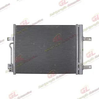 Condensador Fiat Palio/Siena/Strada Motor Fire 1.0 e 1.4 2008>/ Palio/Siena Motor E-Torq Modelo Denso Sistema Behr Fluxo Paralelo OEM: 51834975