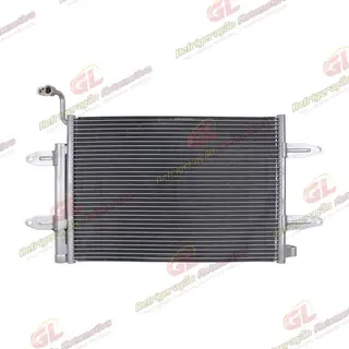 Condensador Volkswagen Polo/ Fox 2003> / Gol/ Voyage/ Saveiro Fluxo Paralelo Original - Sistema Denso OEM: 5Z0820411E