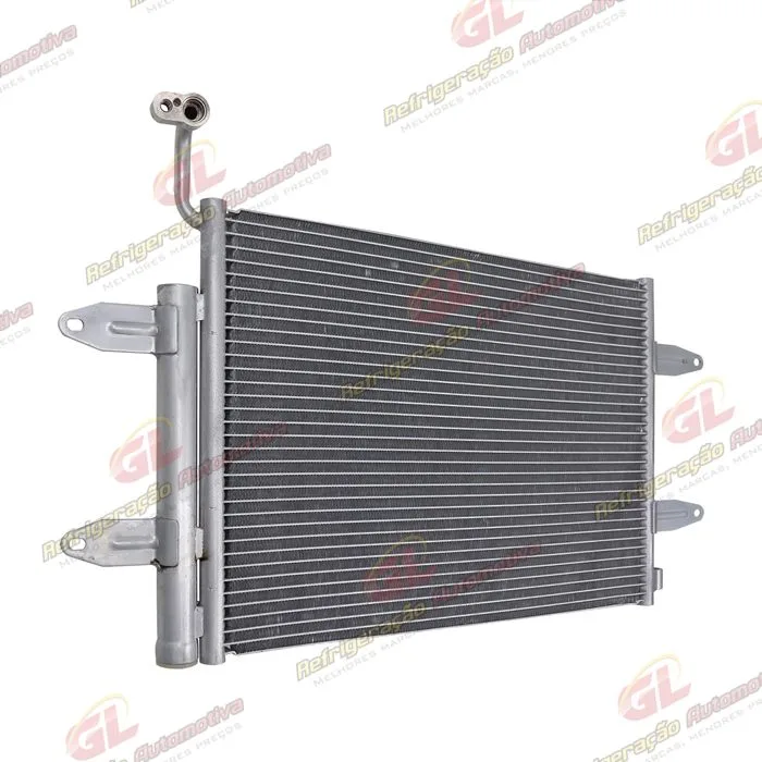 Condensador Volkswagen Polo/ Fox 2003> / Gol/ Voyage/ Saveiro Fluxo Paralelo Original - Sistema Denso OEM: 5Z0820411E — foto 3