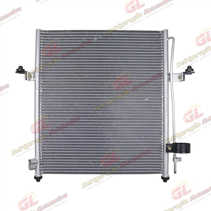 Condensador Mitsubishi L200 Triton HPE Gasolina V6 / Diesel 2007 Até 2011 / Pajero Dakar Fluxo Paralelo OEM: MN123642