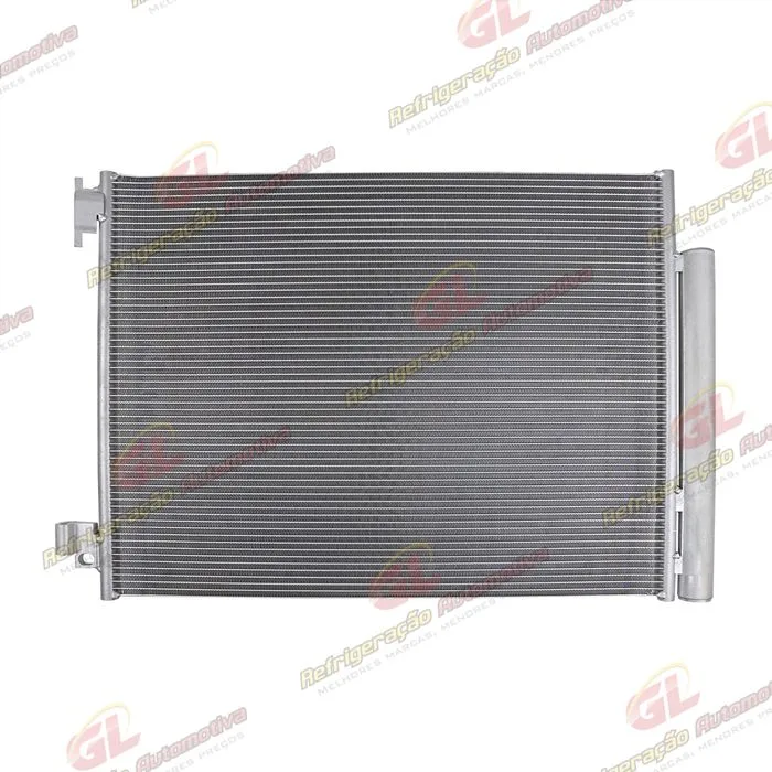 Condensador Renault Logan / Sandero 1.0 e 1.6 2014> / Sandero 2018> 3 Cilindros / Duster 2014> / Oroch 2016> / Captur 2018> Fluxo Paralelo OEM: 921001908R