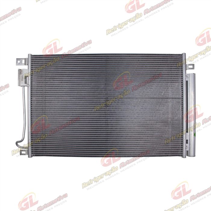 Condensador Chevrolet Cobalt/ Onix/ Prisma/ Spin 2013 Até Mês 06/2016 / Tracker 2013 Até 2019 Fluxo Paralelo OEM: 96945773 / 95286873