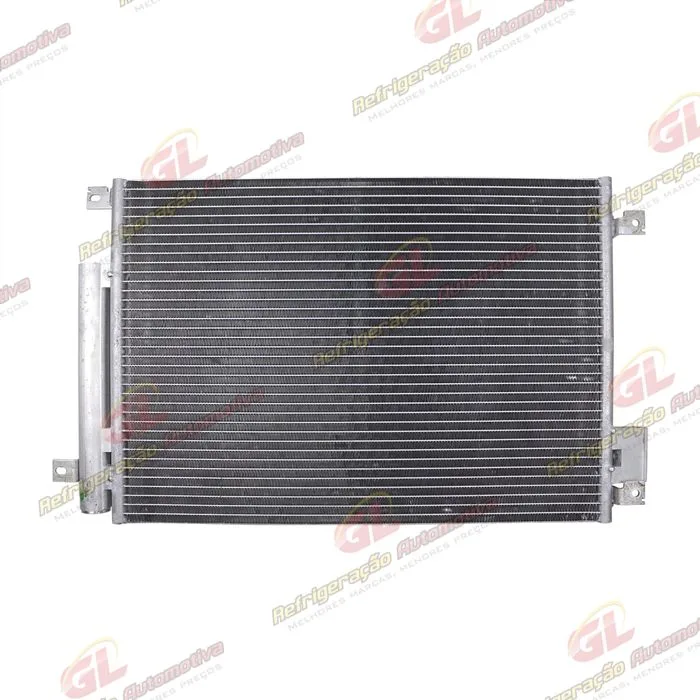Condensador Fiat Uno 2010> / Palio 2012> / Grand Siena Motor E-Torq Sistema Valeo Fluxo Paralelo OEM: 51846316