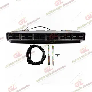 Caixa Evaporadora Universal Micro-Bus Com Válvula Capilar 6 Difusores 2 Motores 3 Velocidades - 12 Volts com Painel 32000 BTUs
