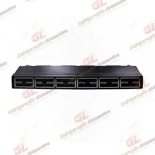 Caixa Evaporadora Universal Micro-Bus com Válvula Capilar 6 Difusores 2 Motores 3 Velocidades - 24 Volts Com Painel 32000BTUS