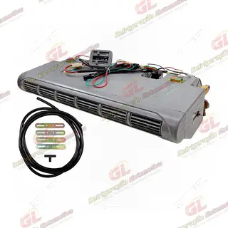 Caixa Evaporadora Universal 2 Motores 6 Difusores - 24 Volts Com Painel 32000 BTUs