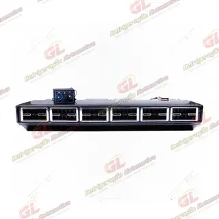 Caixa Evaporadora Universal Micro-Bus com Válvula Block 6 Difusores 2 Motores 3 Velocidades - 24 Volts com Painel 32000 BTUS